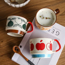 Ensemble 4 tasses empilables style japonais rétro céramique