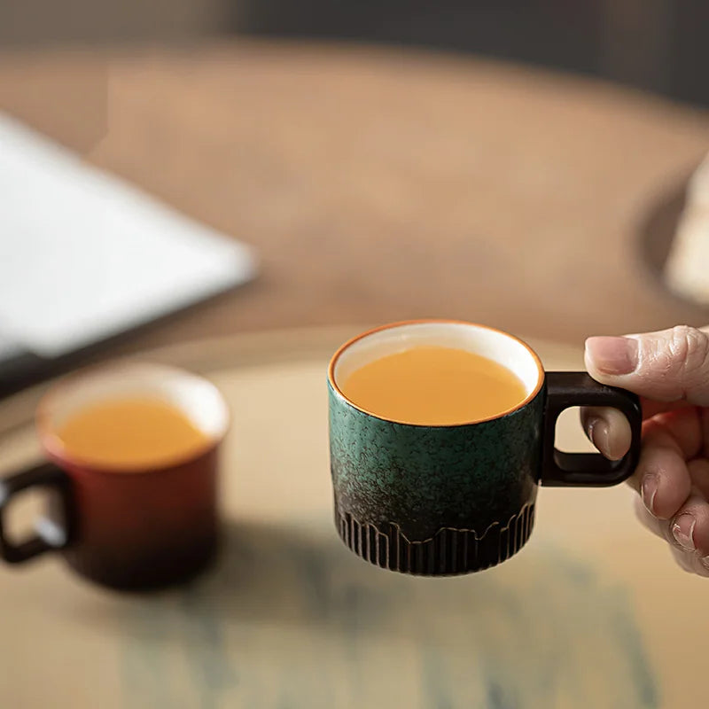 Tasse céramique mini dégradé style minimaliste dessin main