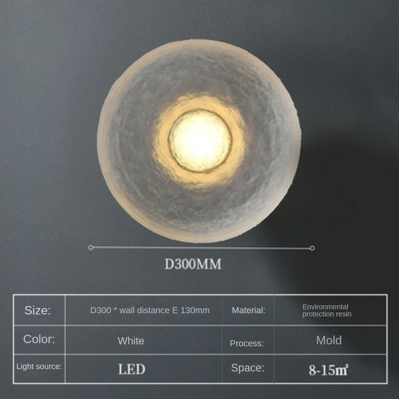 applique murale ronde moderne à led pour décoration intérieure et extérieure