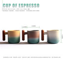 Tasses expresso bois style minimaliste europe 90ml
