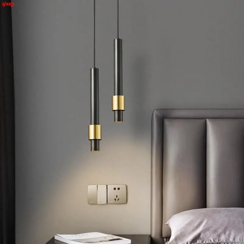 suspension LED en cuivre de luxe minimaliste cordon réglable en laiton