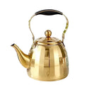 Bouilloire inox motif floral avec infuseur amovible