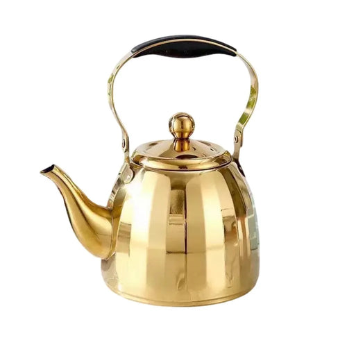 Bouilloire inox motif floral avec infuseur amovible