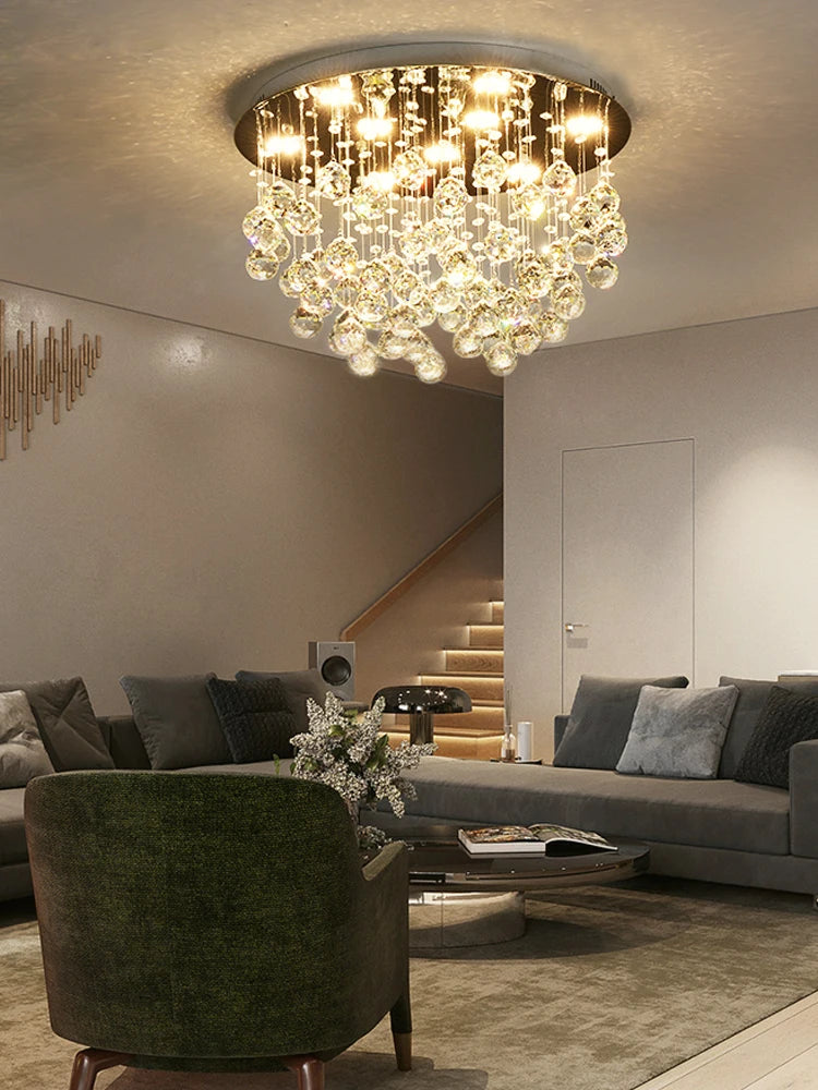 lustre en cristal moderne pour un éclairage de luxe - vue 3 sur 10
