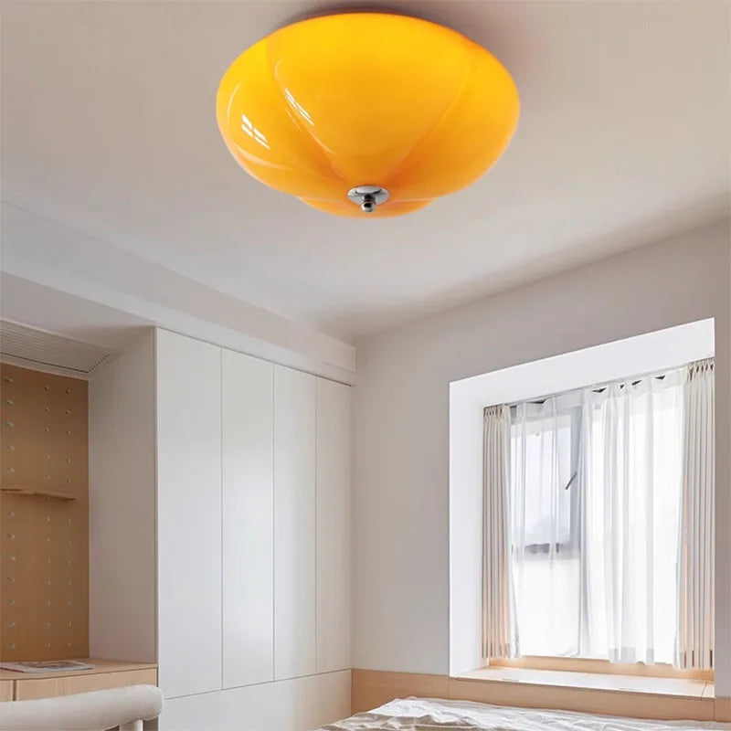 lustre minimaliste en verre style rétro led