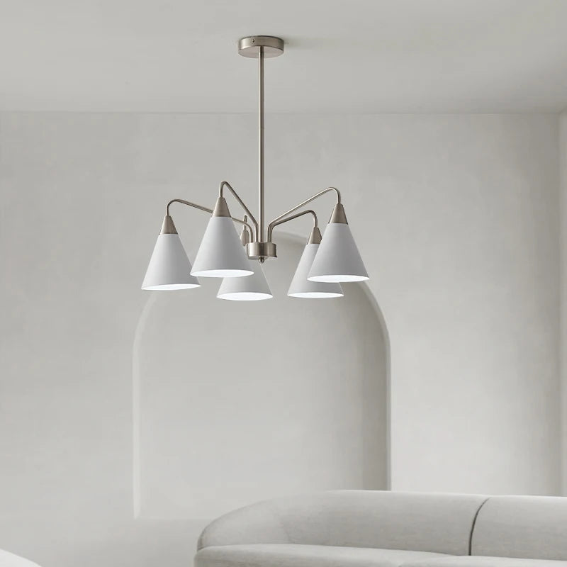 lustre rétro de style médiéval design minimaliste en fer - vue 4 sur 8