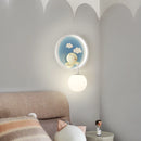 lampe de chevet créative dessin animé ours nuage pour enfants