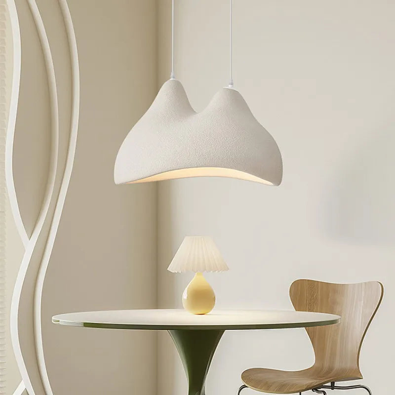 suspension Nordique Wabi Sabi E27 lumières Restaurant style crème chambre décoration de la maison LED