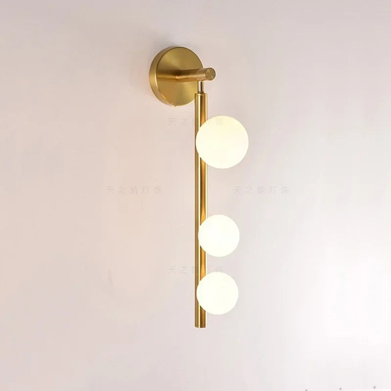 applique murale LED en verre blanc maison salon applique or/noir boutique G9 ampoule chambre applique murale Luminaire - vue 4 sur 7