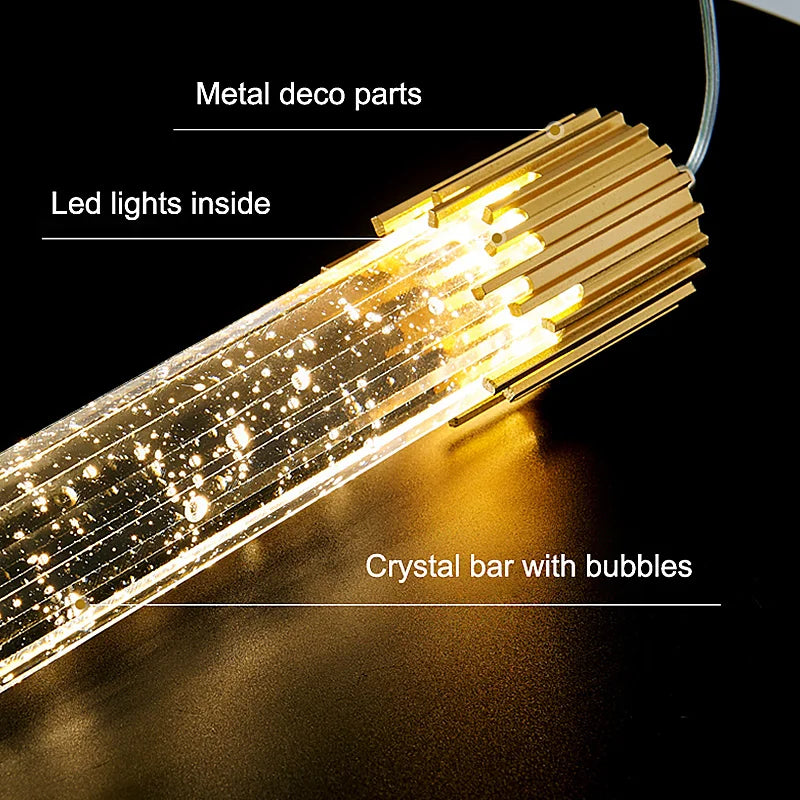 Suspension en cristal de luxe pour décoration intérieure