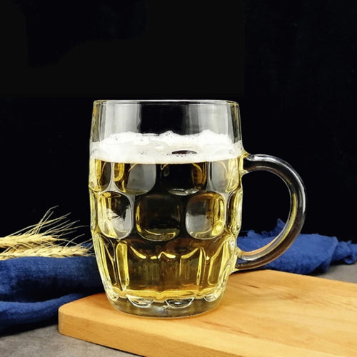Verre à bière avec anse style chope classique