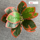 feuilles de phénix artificielles décoration verte en plastique