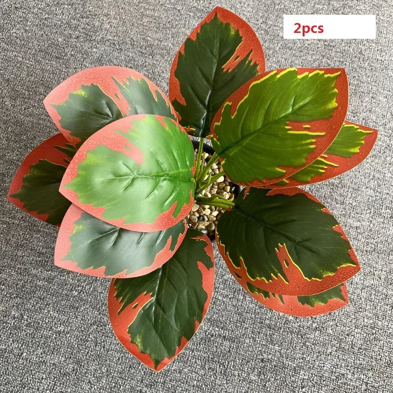 feuilles de phénix artificielles décoration verte en plastique - vue 27 sur 40