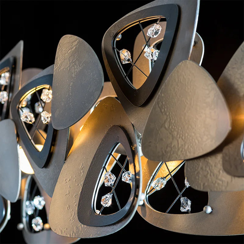 Lustre de salle à manger LED en cristal postmoderne - vue 6 sur 11