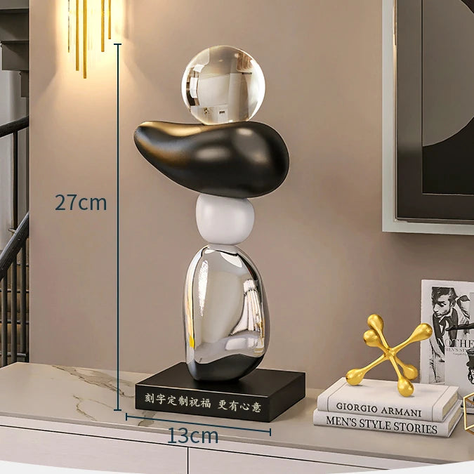 lampe à poser en pierre pour ambiance relaxante et décorative - vue 8 sur 10