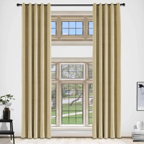 Rideau velours occultant moderne sur mesure salon chambre