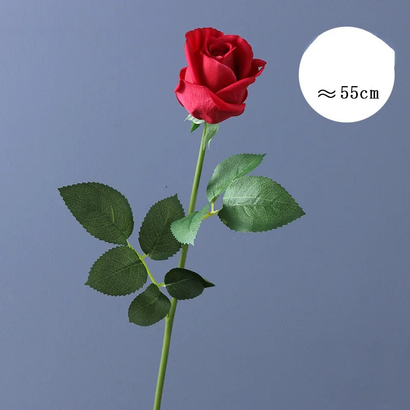 fleur de rose artificielle en latex pour mariage décoration et événements - vue 8 sur 14