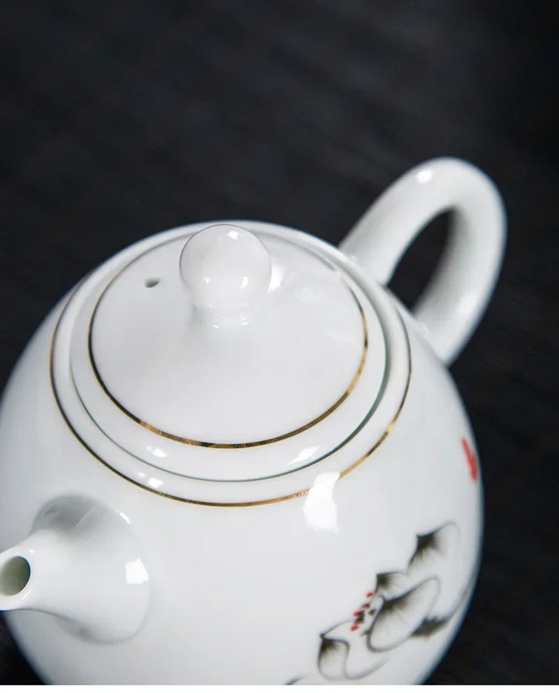 Théière porcelaine style yixing pour thé pu er - vue 7 sur 7