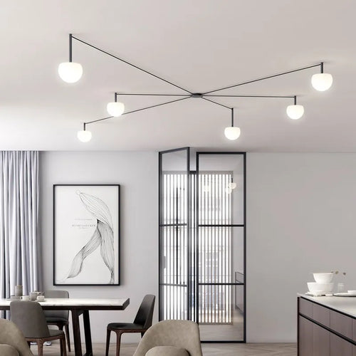 Plafonnier Led suspendu au design nordique moderne et minimaliste