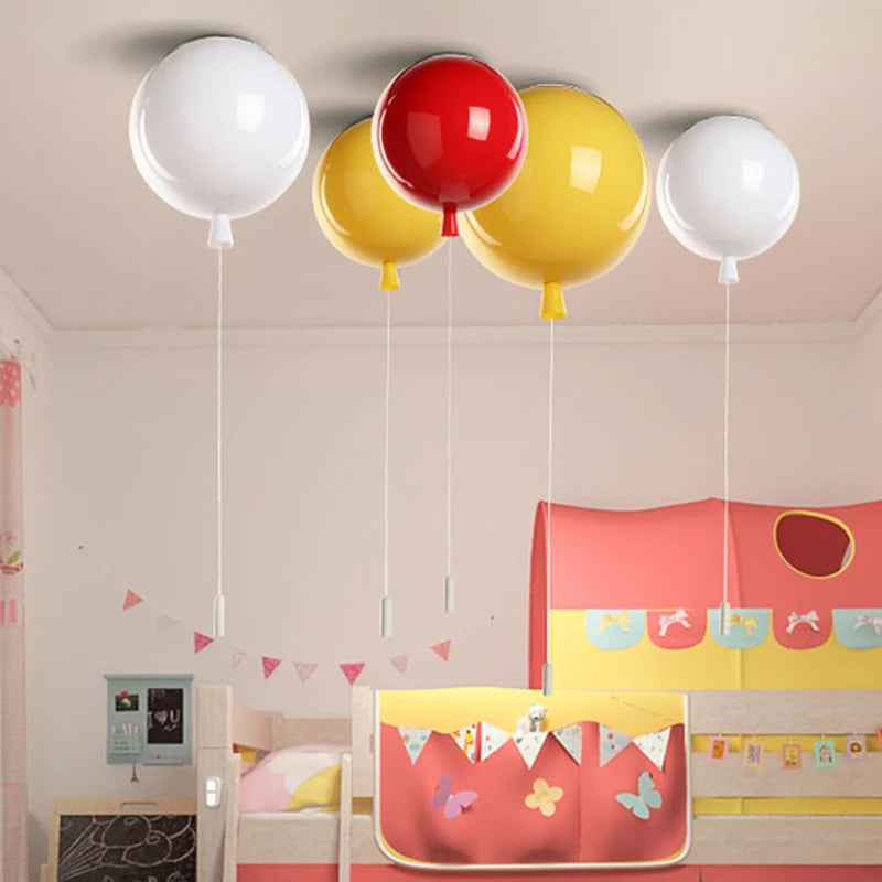plafonnier ballon moderne en acrylique luminaires de décoration nordique