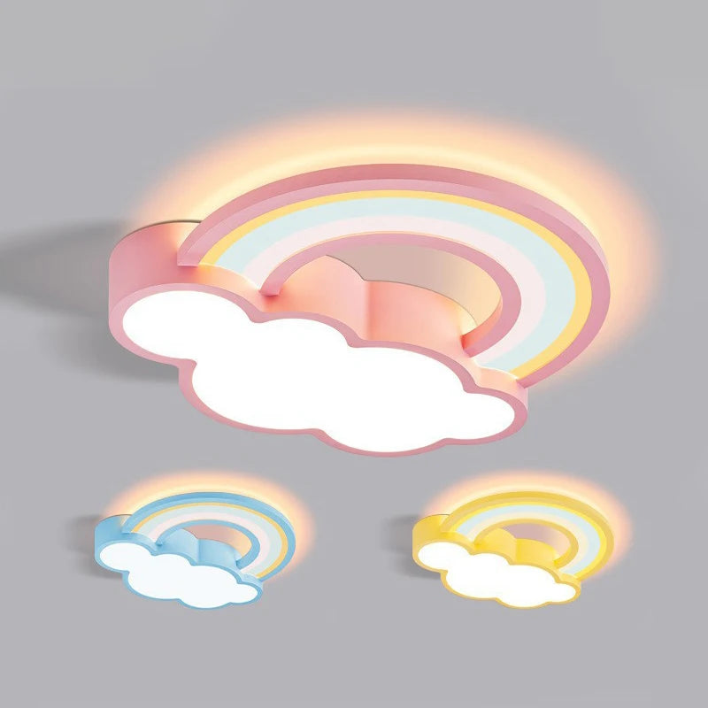 plafonnier led nuage lumière moderne pour chambre enfant - vue 7 sur 9