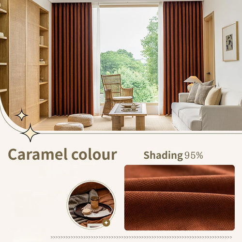 Rideau occultant uni style moderne pour salon chambre