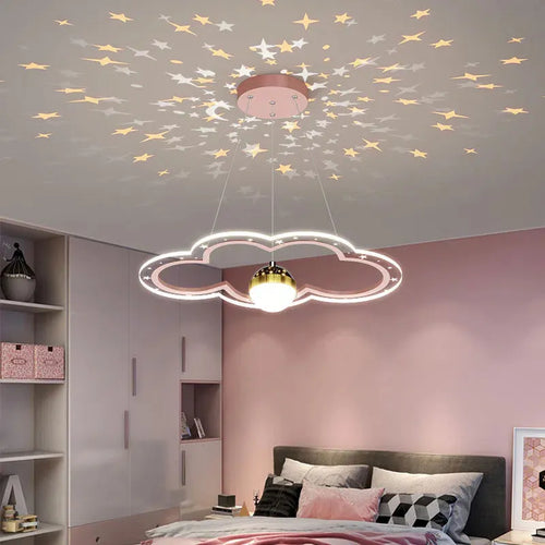 LED moderne créatif étoile suspension lumières enfants chambre lustre chambre salle d'étude maison dessin animé chambre d'enfants luminaires