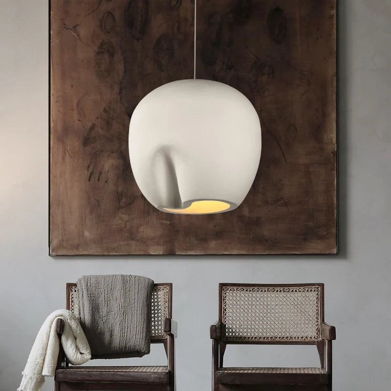 Nordique minimaliste Wabi-Sabi Art suspension lumières Lustre Restaurant LED Lustre chez l'habitant décor chambre Loft suspendu plafonnier
