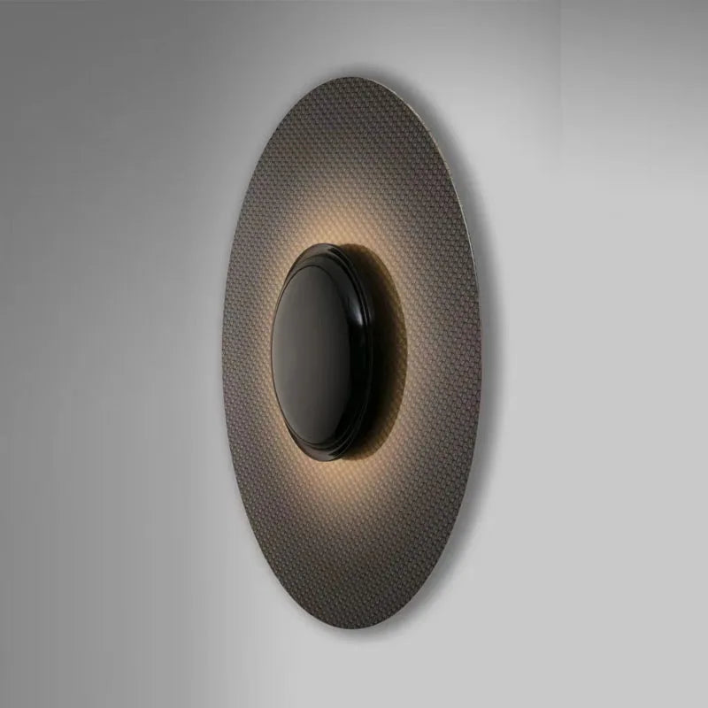 applique murale led circulaire design moderne luminaire décoratif - vue 2 sur 5