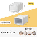 tiroirs empilables en plastique transparent pour rangement pratique
