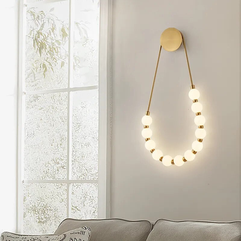 Applique murale de chevet style minimaliste crème italienne - vue 3 sur 9
