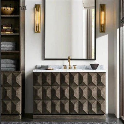 applique murale led rétro en cuivre chrome noir décorative pour intérieur - vue 4 sur 9