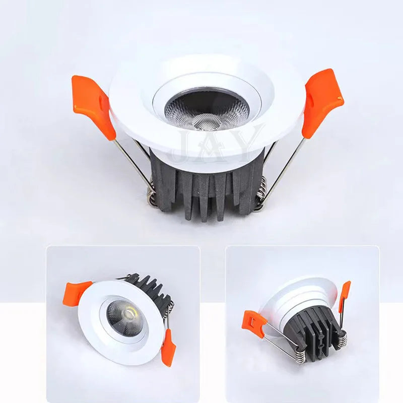mini spot led intégré pour éclairage discret et élégant - vue 5 sur 7
