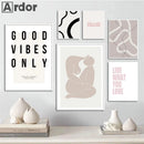 citations nordiques motivantes peinture sur toile art mural décoratif