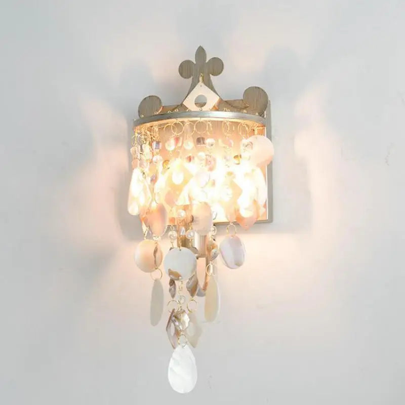 applique murale led coquillage style nordique pour intérieur - vue 3 sur 9