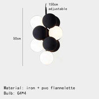 suspension moderne avec cordon réglable et ampoule en verre