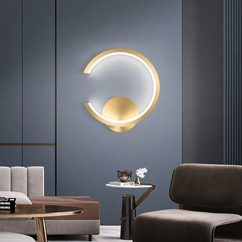 lampe applique murale aluminium minimaliste - vue 3 sur 12