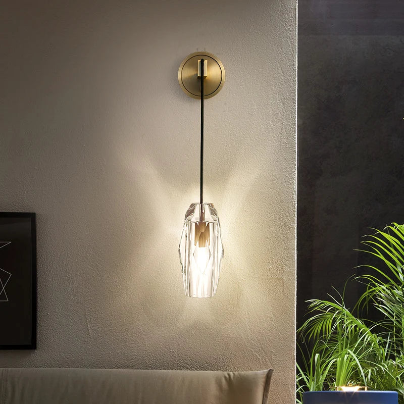 applique murale moderne en cuivre lampe d'ambiance décoration de luxe