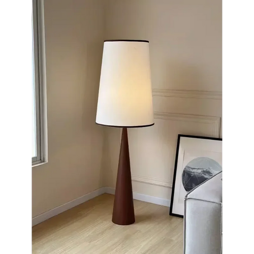 Lampadaire japonais au design Nordique en bois Wabi-sabi