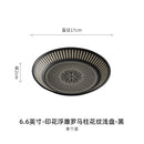 Assiette céramique japonaise relief style retro luxe
