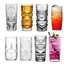 Mug tiki en verre transparent style tropical bar