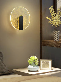 Applique murale nordique de luxe ronde carrée blanche intérieure