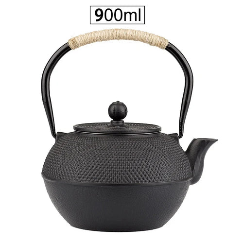 Théière japonaise en fonte avec infuseur inox intégré