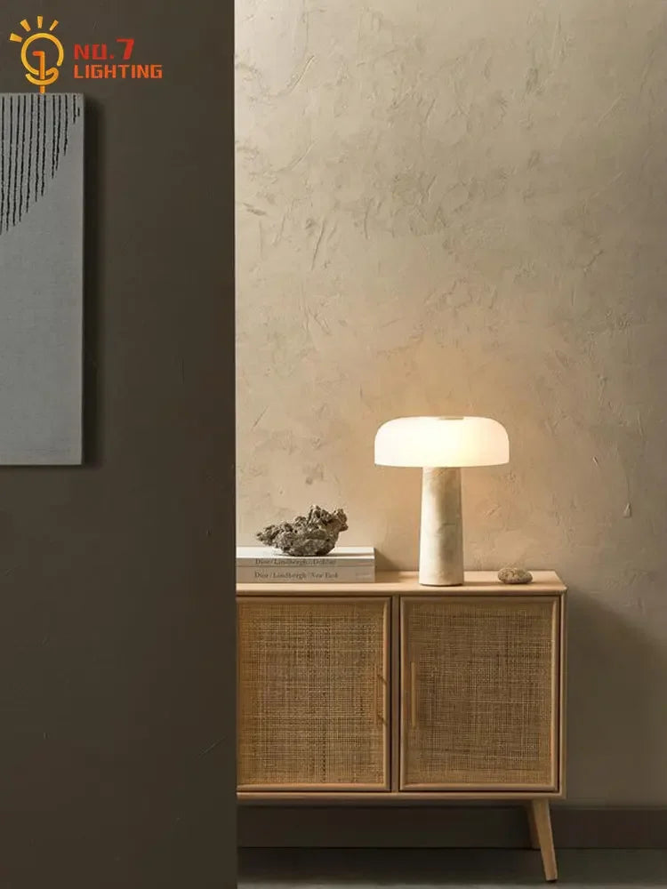 Lampe de Table LED en forme de champignon au Design nordique - vue 4 sur 6