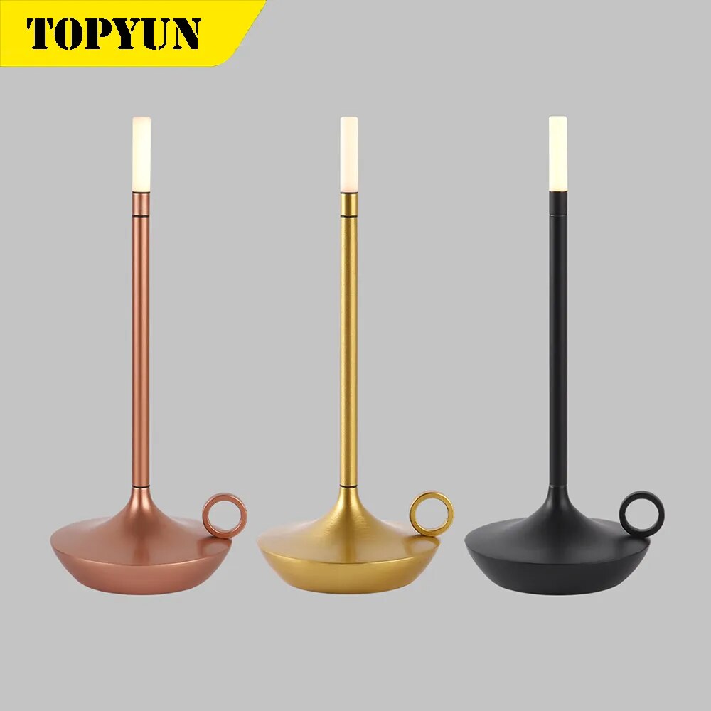 Lampe de table résidentielle LED rechargeable par usb - vue 3 sur 11