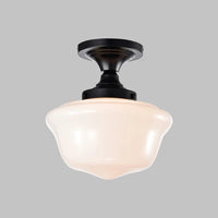 Plafonnier Vintage pour chambre à coucher cuisine salle d'étude lumière en verre noir lampe suspendue industrielle lampes de loft intérieur nordique