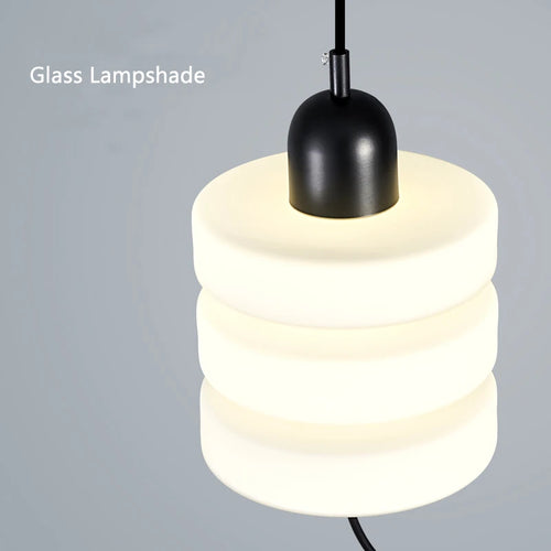 suspension design noire contemporaine