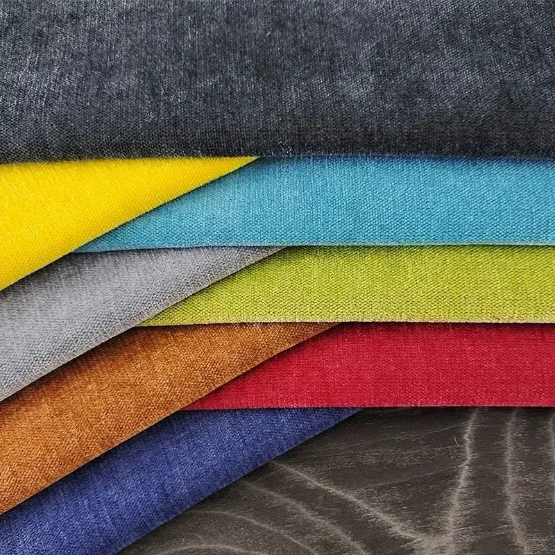 Tissu chenille épais uni pour ameublement et coussin - vue 3 sur 7