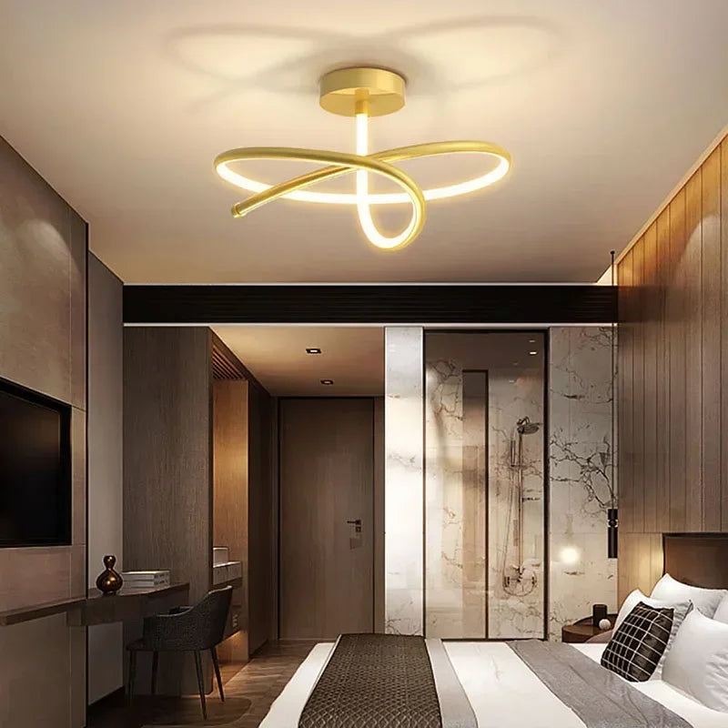 lustre moderne à leds pour décoration intérieure élégante - vue 5 sur 12