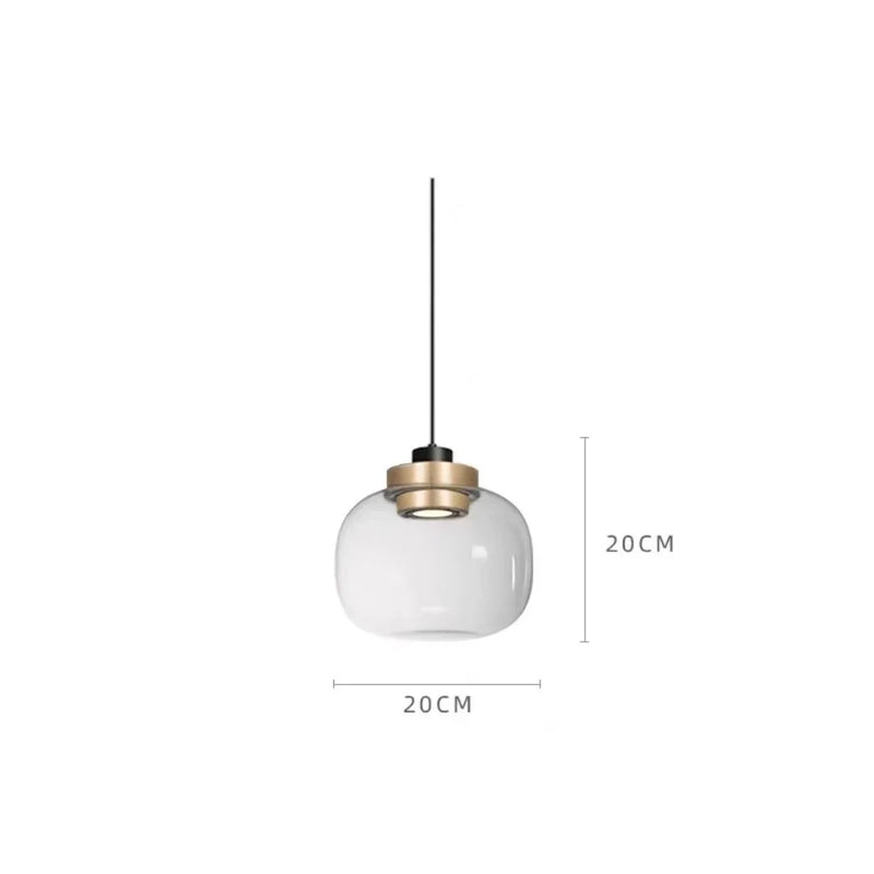 suspension en verre fumé pour décoration moderne et élégante